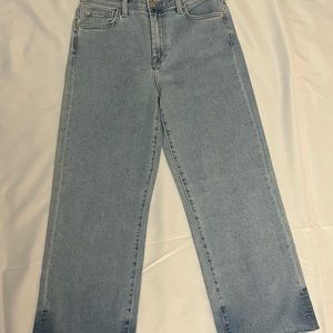 7 for all mankind Women’s Luxe Vintage Cropped Alexa Wide Leg Jeans, size 29
